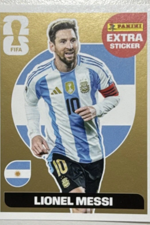 Lionel Messi Panini Extra sticker